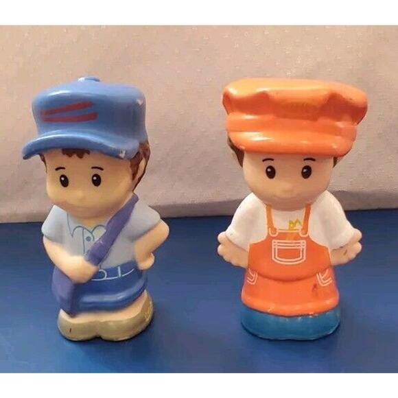 Fisher-Price Little People Mailman Train Engineer Replacement Action Figures - Picture 1 of 9